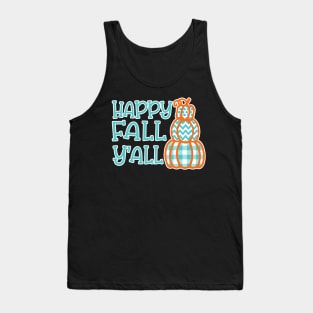 Happy Fall Y’all Halloween Autumn Southern Cute Tank Top